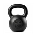 24kg Cast Iron Kettlebell with Powder Coating and Flat Bottom - Black