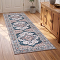 80 x 300 cm Ultra-Thin Washable Runner Area Rug Bohemian Medallion Carpet