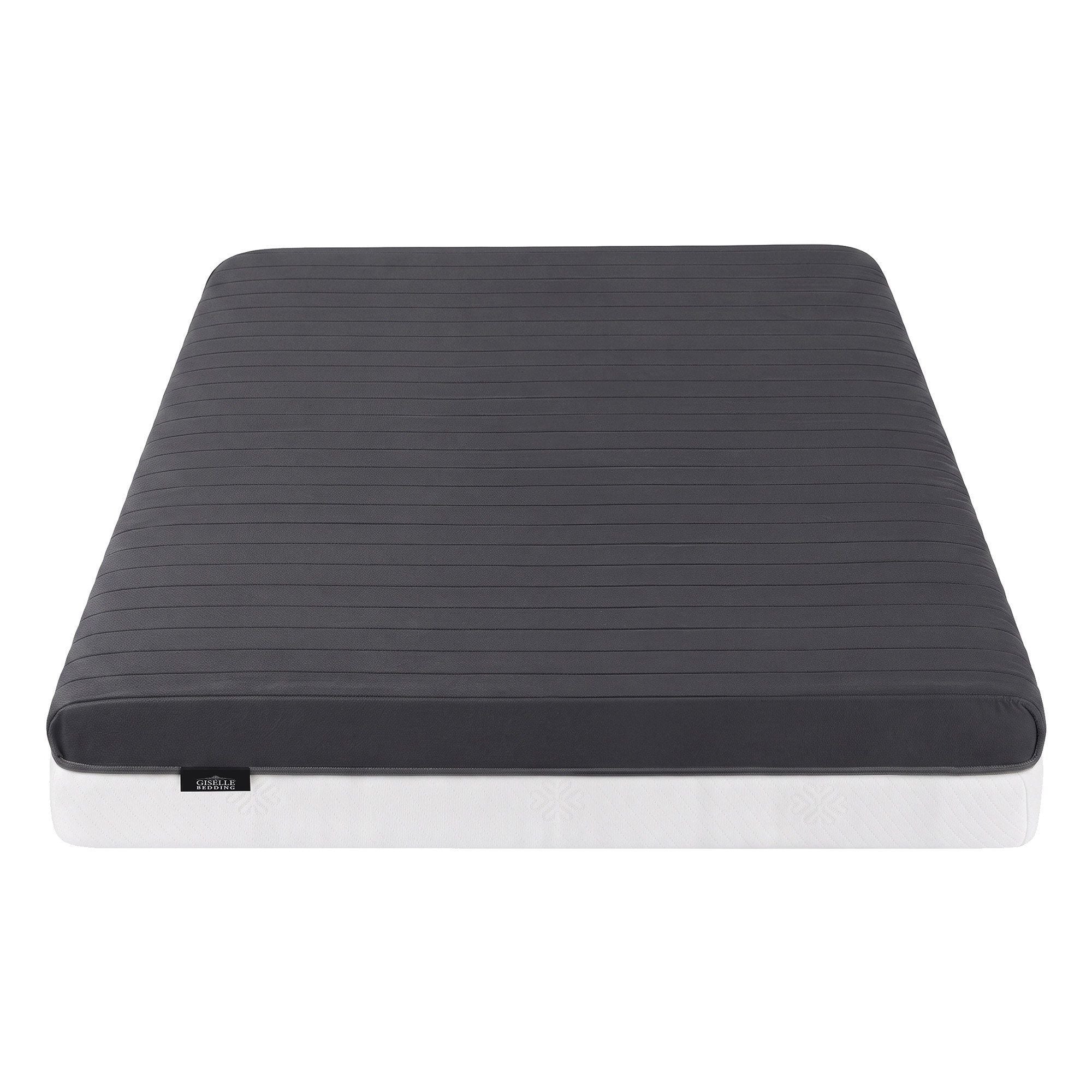 18cm Single Dual Feel Reversible Memory Foam Mattress - Charcoal