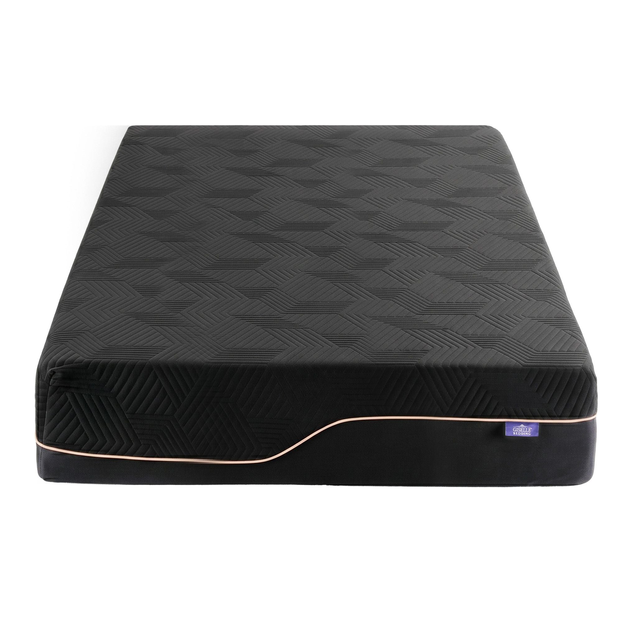 King Single 30cm Medium Firm Cooling Memory Foam Mattress with Gel Comfort - Black