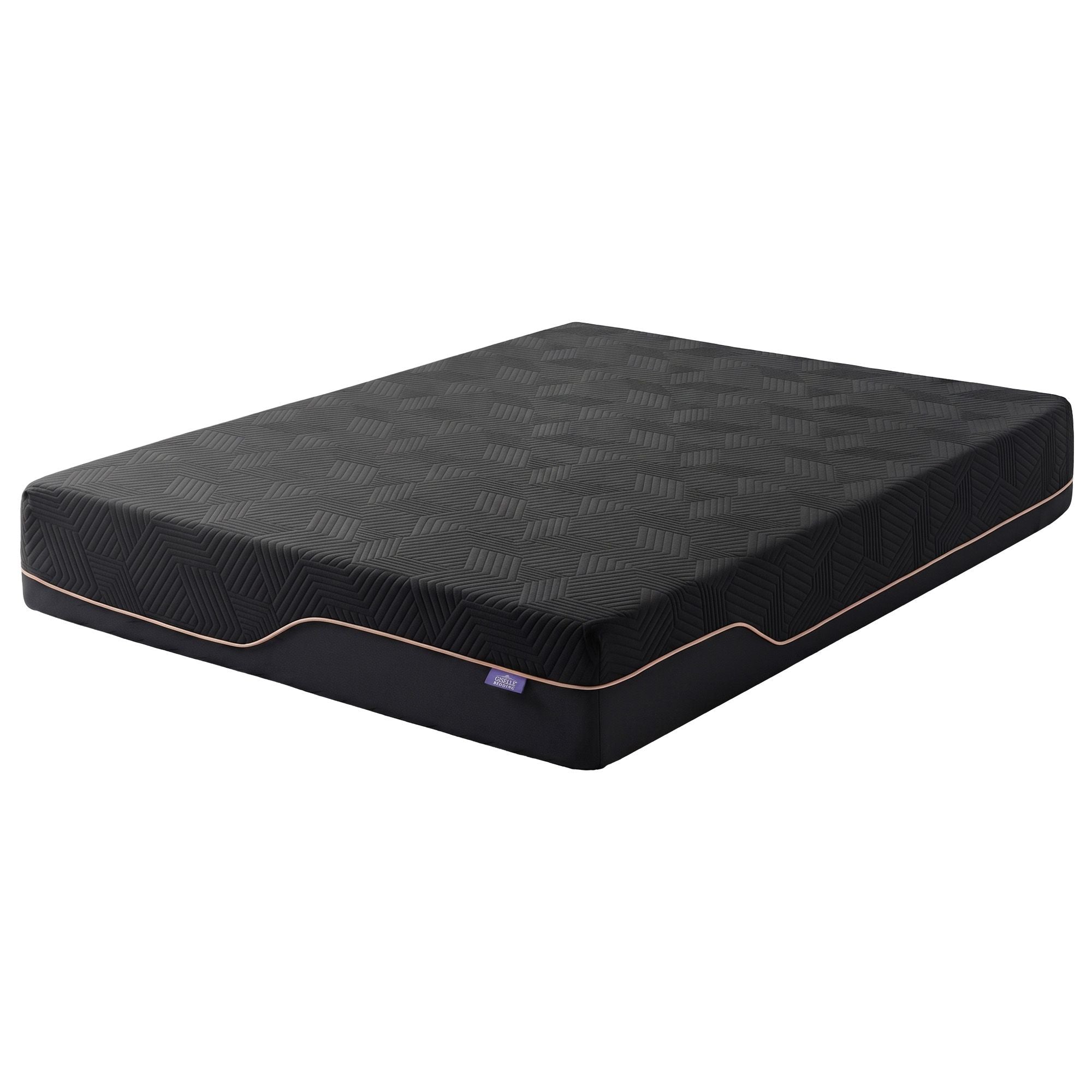 Queen 30cm Medium Firm Cooling Memory Foam Mattress with Gel Comfort - Black