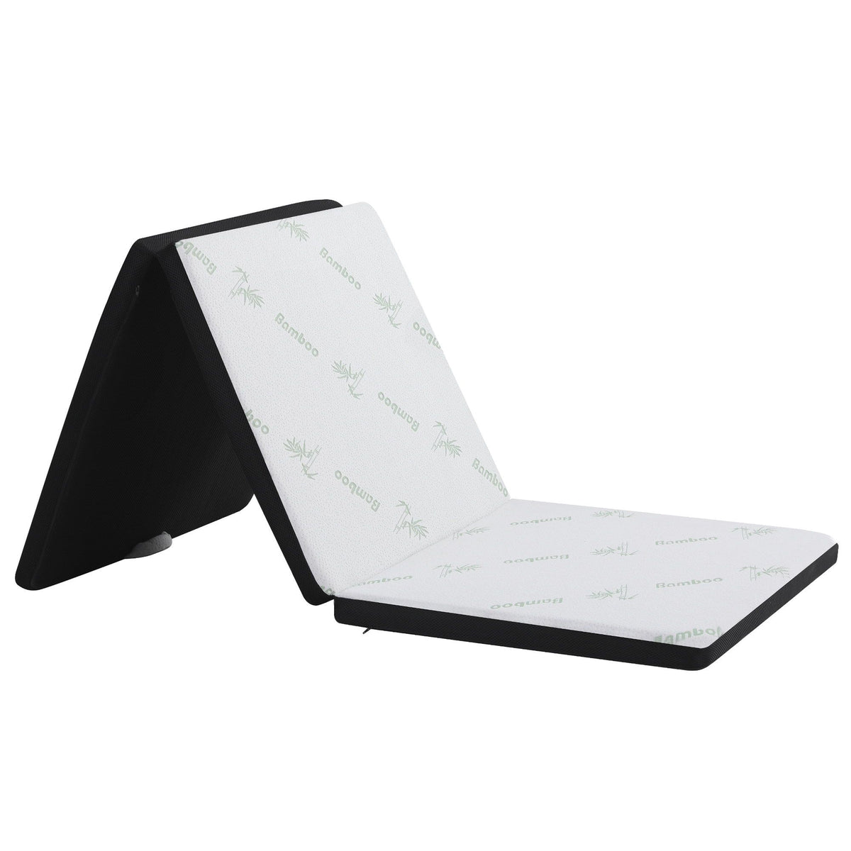 Folding Single Mattress 5cm Foam Bamboo Portable Camping Guest Bed Mat