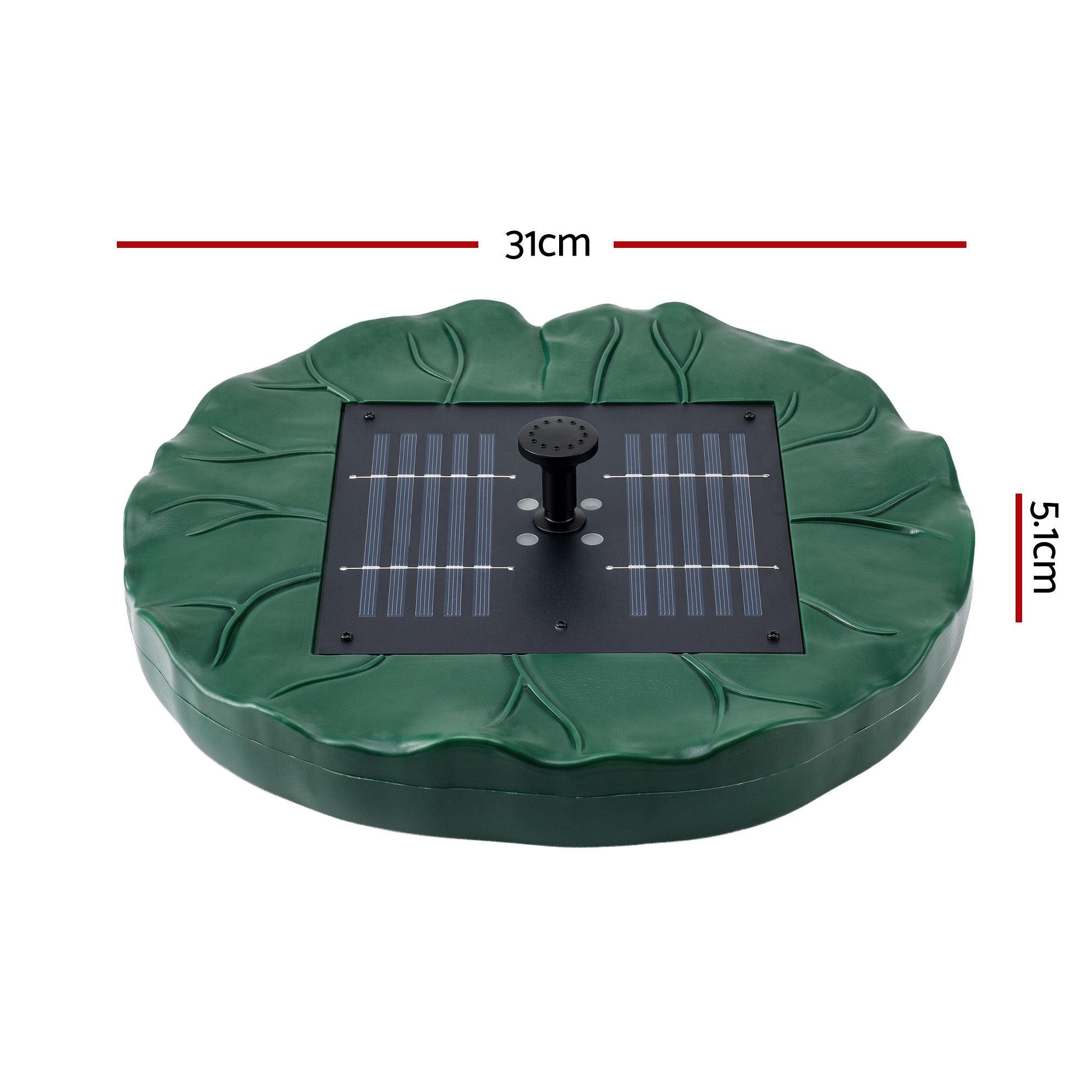 Solar Fountain Pumps Bird Bath Floating Lotus Desig Water Feature 31cm