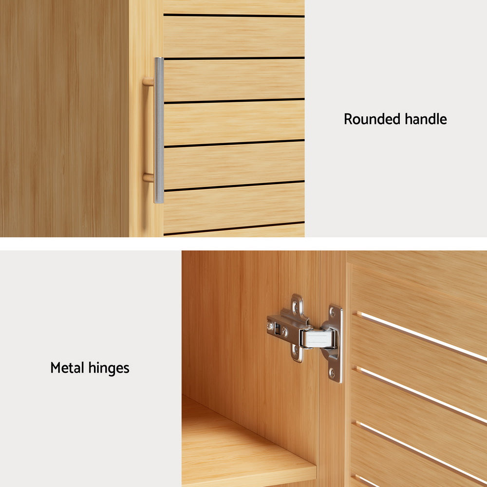 Bathroom Storage Cabinet 70cm wooden 2 Tier Shelf Wall Mounted JILL