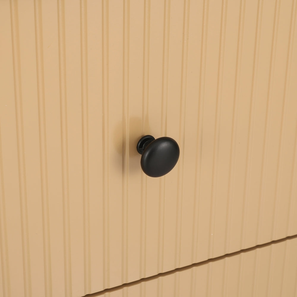 6 Chest of Drawers Flutted Front - RUTH Oak