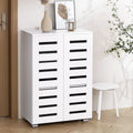Shoe Cabinet 20 Pairs 5-tier White Alster