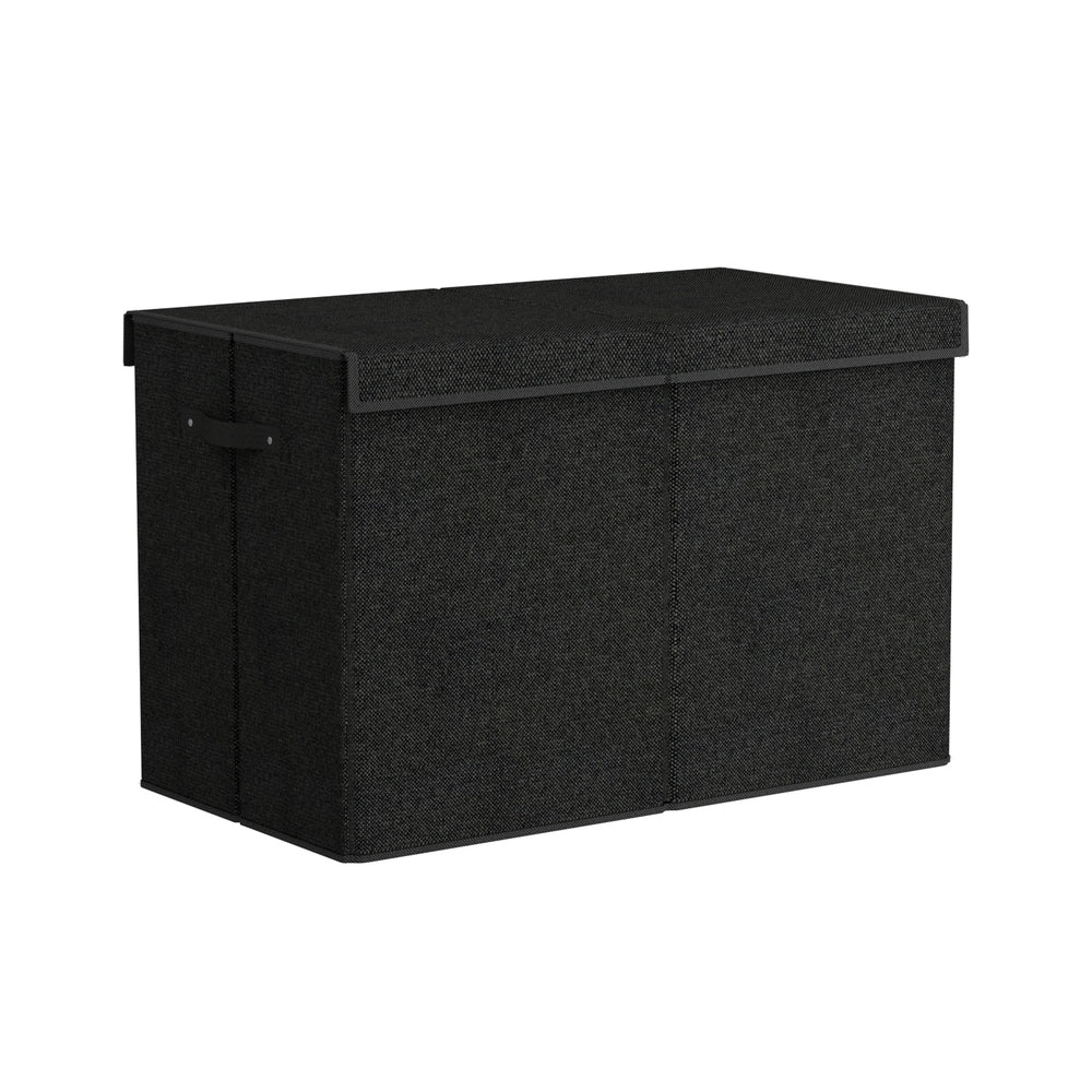 Large Toy Box Chest Storage with Flip-Top Lid Foldable Organiser Bins