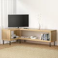 Corner Entertainment Unit Pine