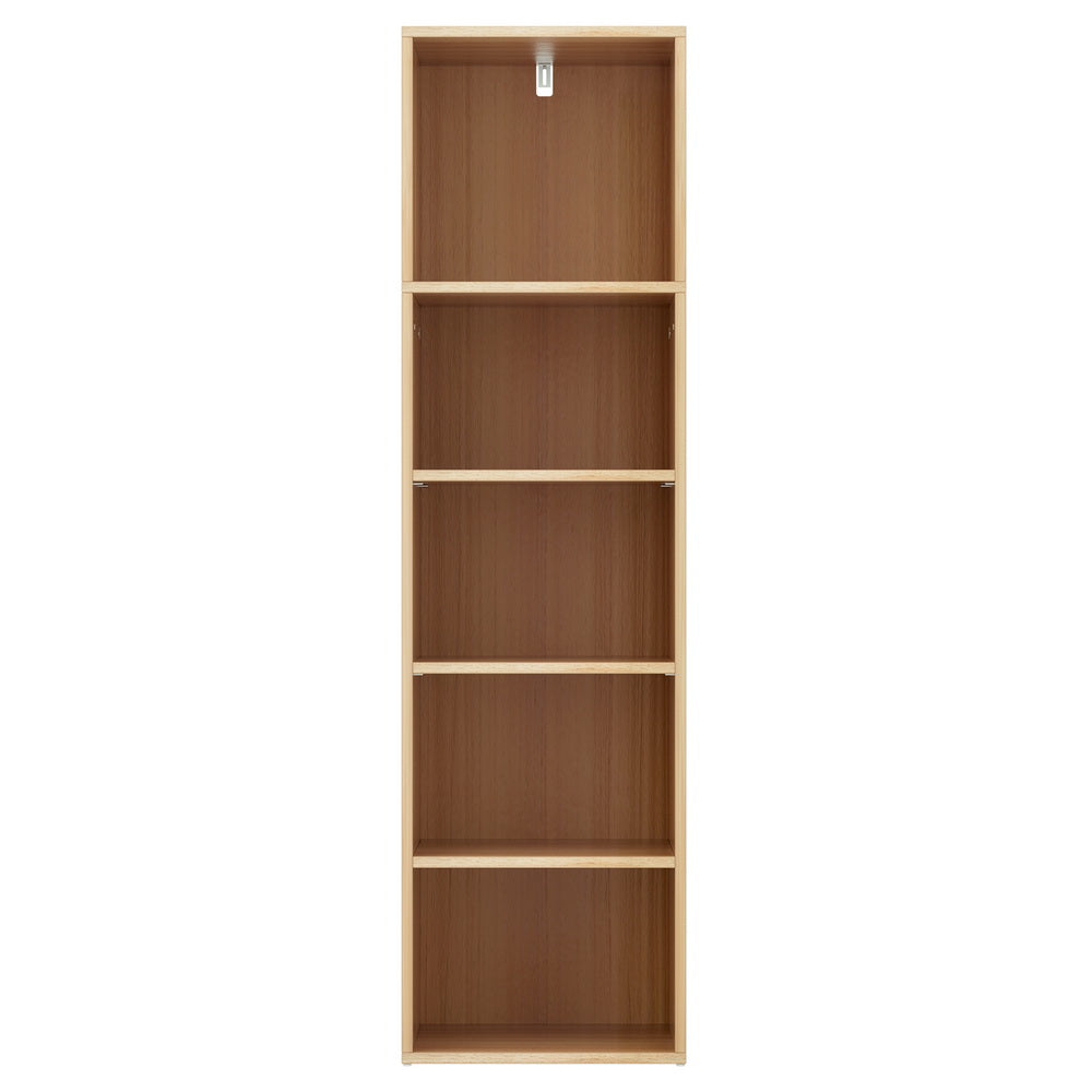 5 Tier Narrow Pine Bookshelf