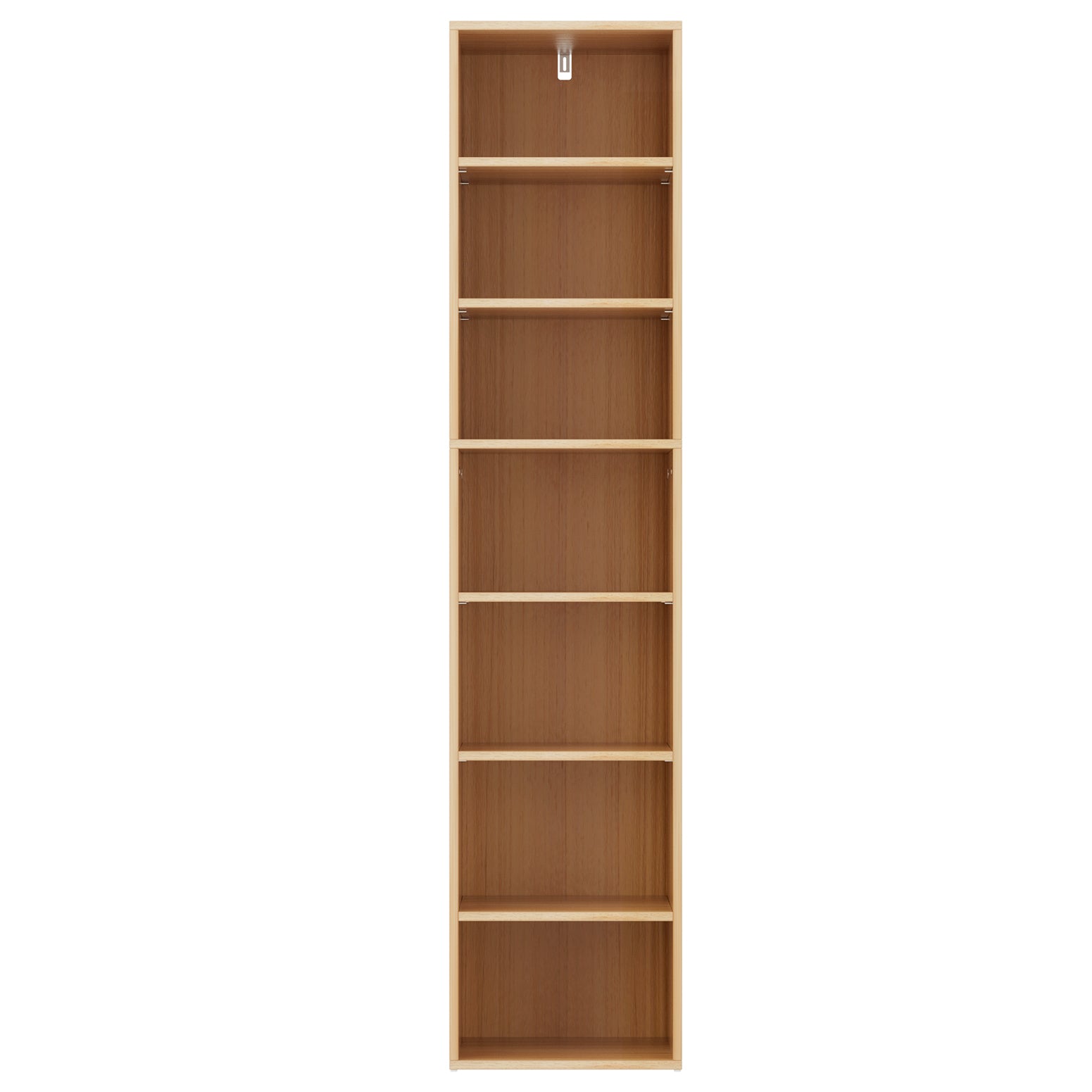 7 Tier Narrow Pine Bookshelf