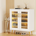 Shoe Rack 5-tier 20 Pairs Storage LED Light