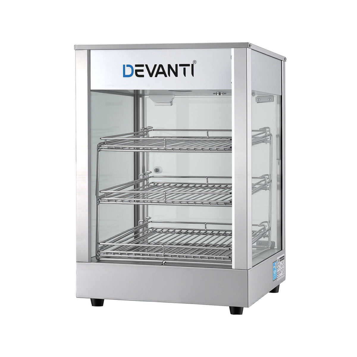 Commercial Food Warmer 850W 3 Shelf Heated Display Cabinet