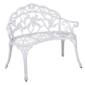 Victorian Garden Bench (White)