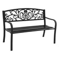 Garden Bench Seat Vintage Black