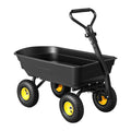 Garden Cart Dump Utility Wagon 270kg 2in1 Handle Tractor Trolley 110L with 10in Tyres