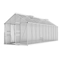 Greenhouse Aluminium Large Green House Garden Shed 6X2.4M