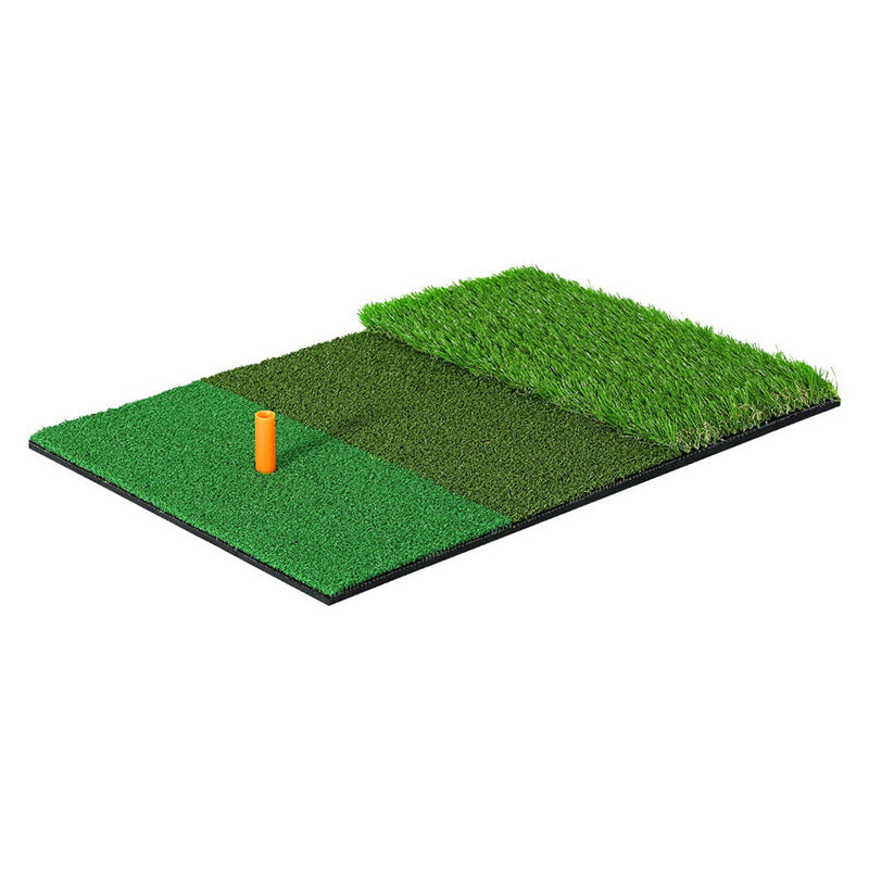 Golf Hitting Mat Portable Driving Range Practice Training Aid 3 in 1