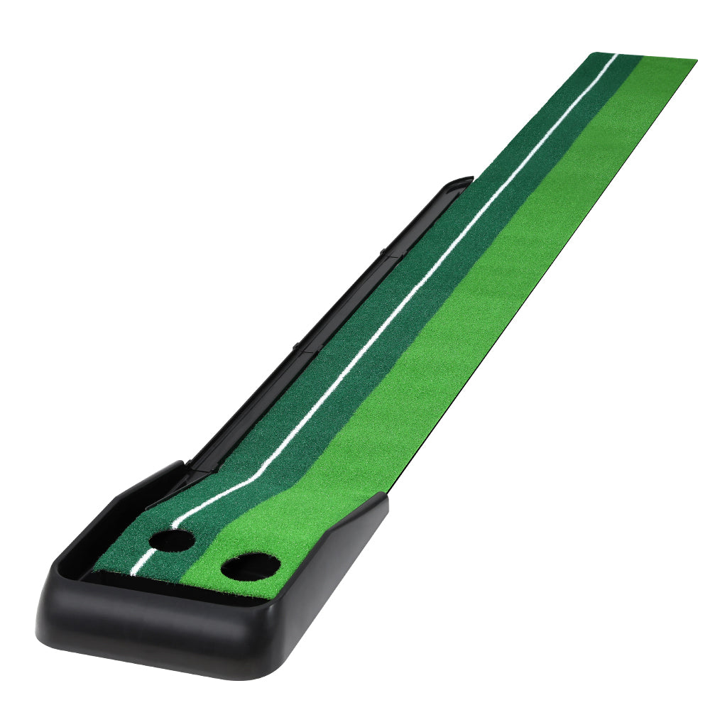 3M Golf Putting Practice Mat with Auto Return Track - Green