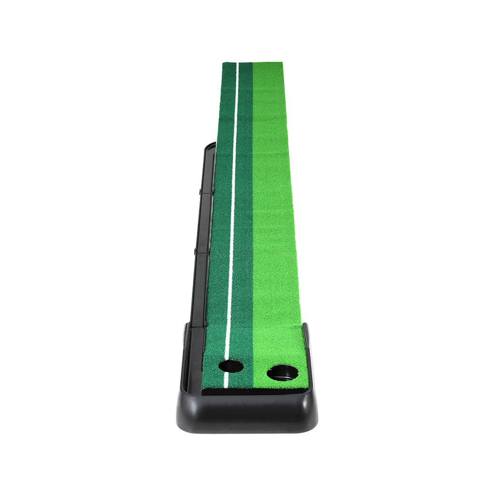 3M Golf Putting Practice Mat with Auto Return Track - Green