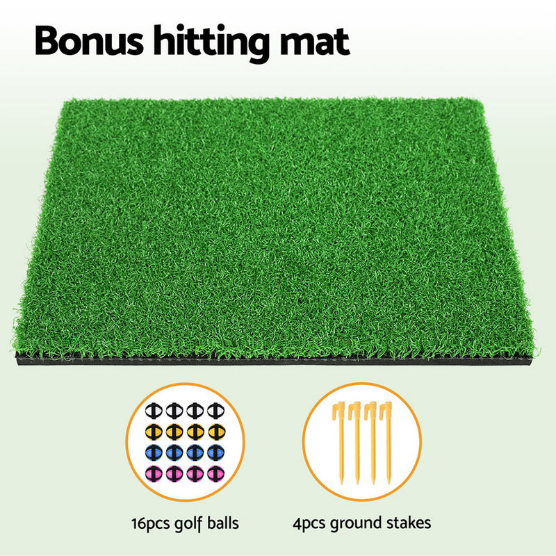 Golf Chipping Game Mat Indoor Outdoor Practice Training Aid Set