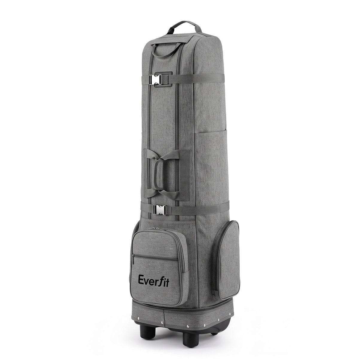Golf Travel Bag with Wheels Foldable Soft Case Flight Cover - Grey