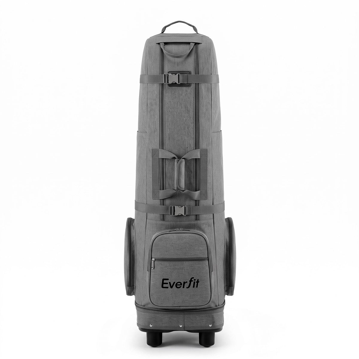 Golf Travel Bag with Wheels Foldable Soft Case Flight Cover - Grey