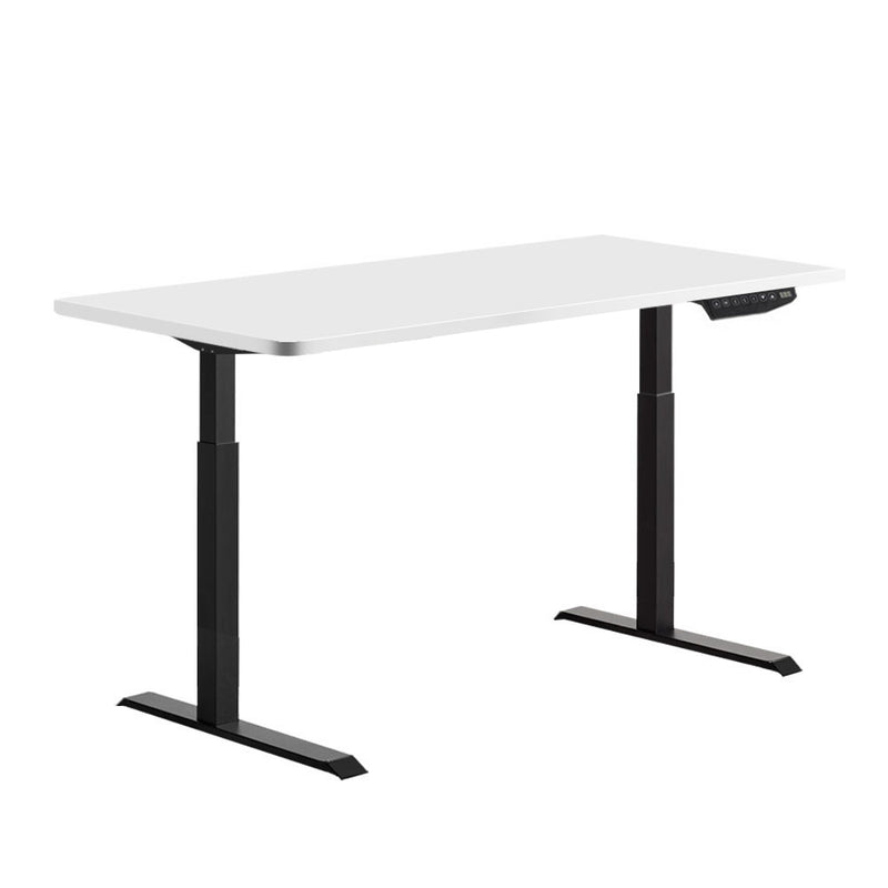 Standing Desk Sit Stand Riser Motorised Electric Computer Laptop Table 120cm Dual Motor