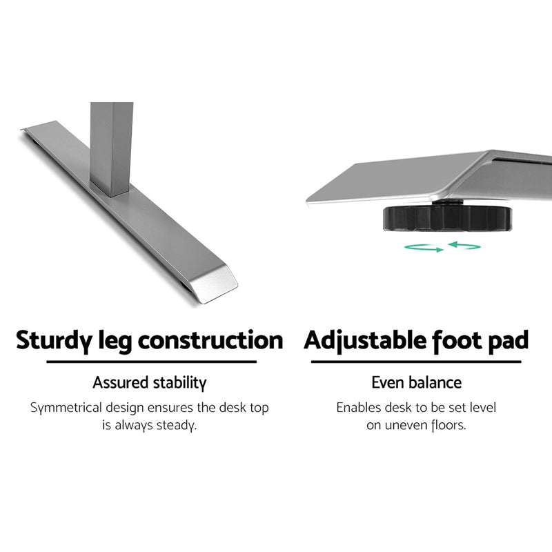 Standing Desk Motorised Electric Height Adjustable Laptop Computer Table 120cm Dual Motor