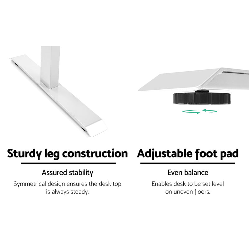 Sit Stand Desk Standing Desks Motorised Electric Computer Laptop Table Office Dual Motor 120cm