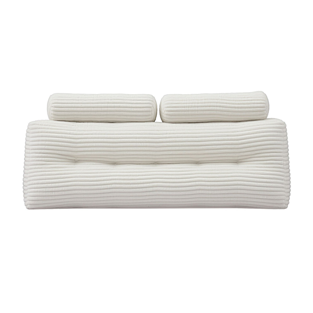 Wedge Pillow Headboard with Shredded Foam Core, Side Pockets, Queen Size