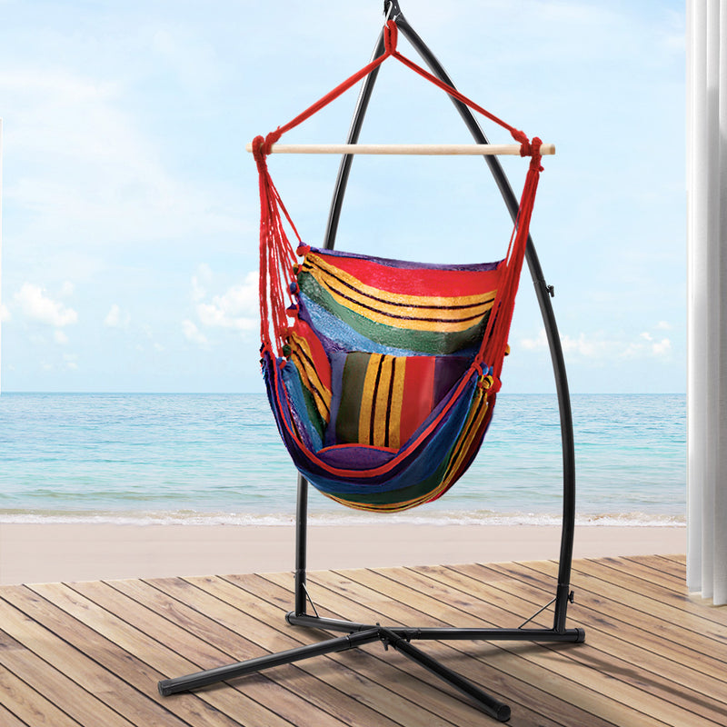 Hammock chair swing with stand best sale