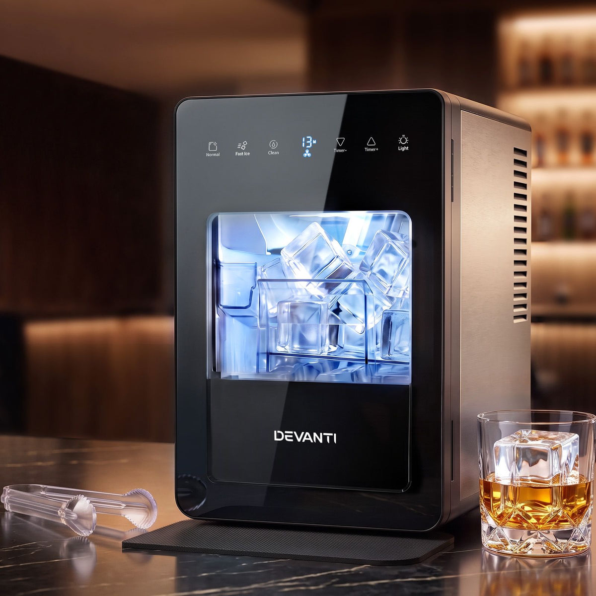 Ice Maker Countertop Machine 5cm Large Cubes 150pcs/24h for Home