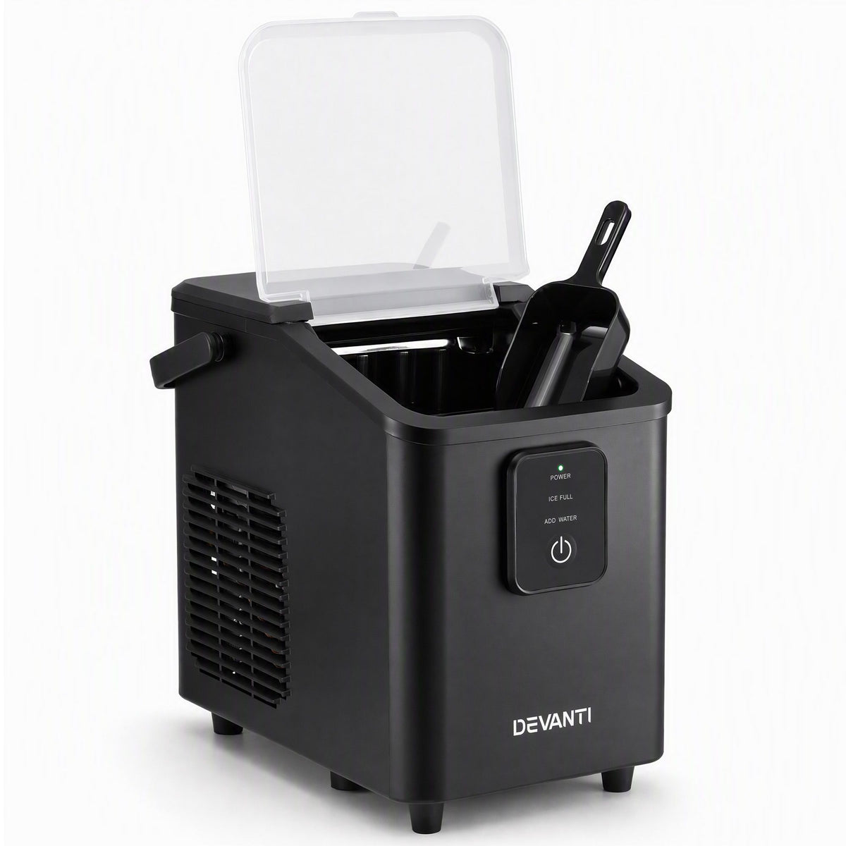 Portable Ice Maker 11-12kg Daily Capacity Bullet Cube Machine - Black