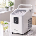 Portable Bullet Cube Ice Maker 11-12kg Capacity - White