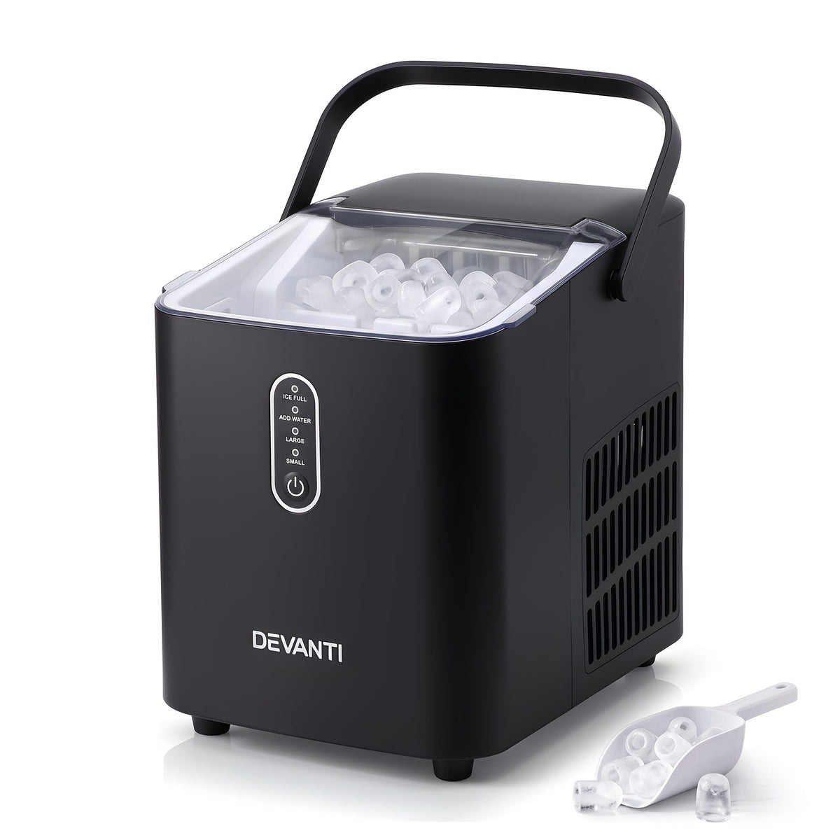 Portable Countertop Ice Maker Bullet Cube 12KG - Black