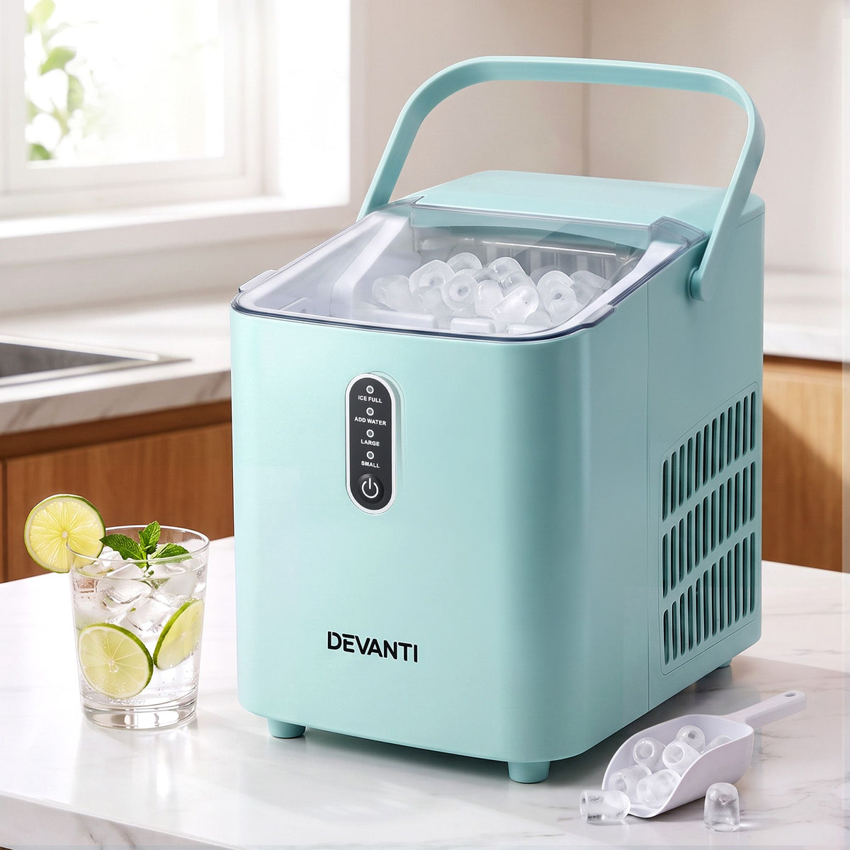 12KG Portable Bullet Ice Maker Machine - Green