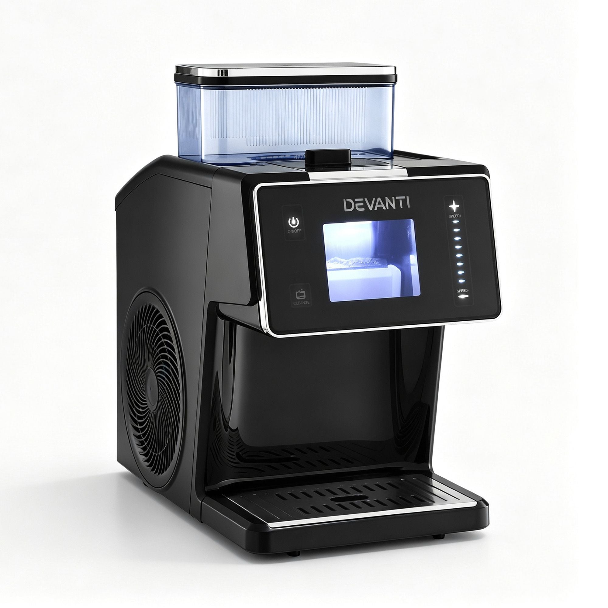 20kg/24hr Ice Maker Snowflake Bingsu Shaved Ice Slushie Maker Black