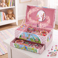 Kids Jewellery Box Organiser with Music and Drawer for Girls