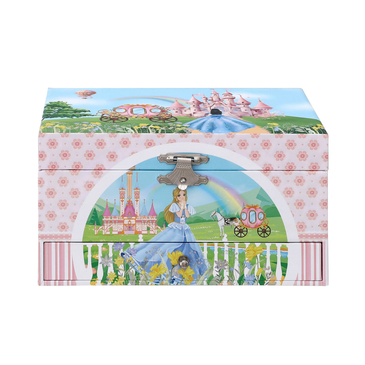 Kids Jewellery Box Organiser with Music and Drawer for Girls