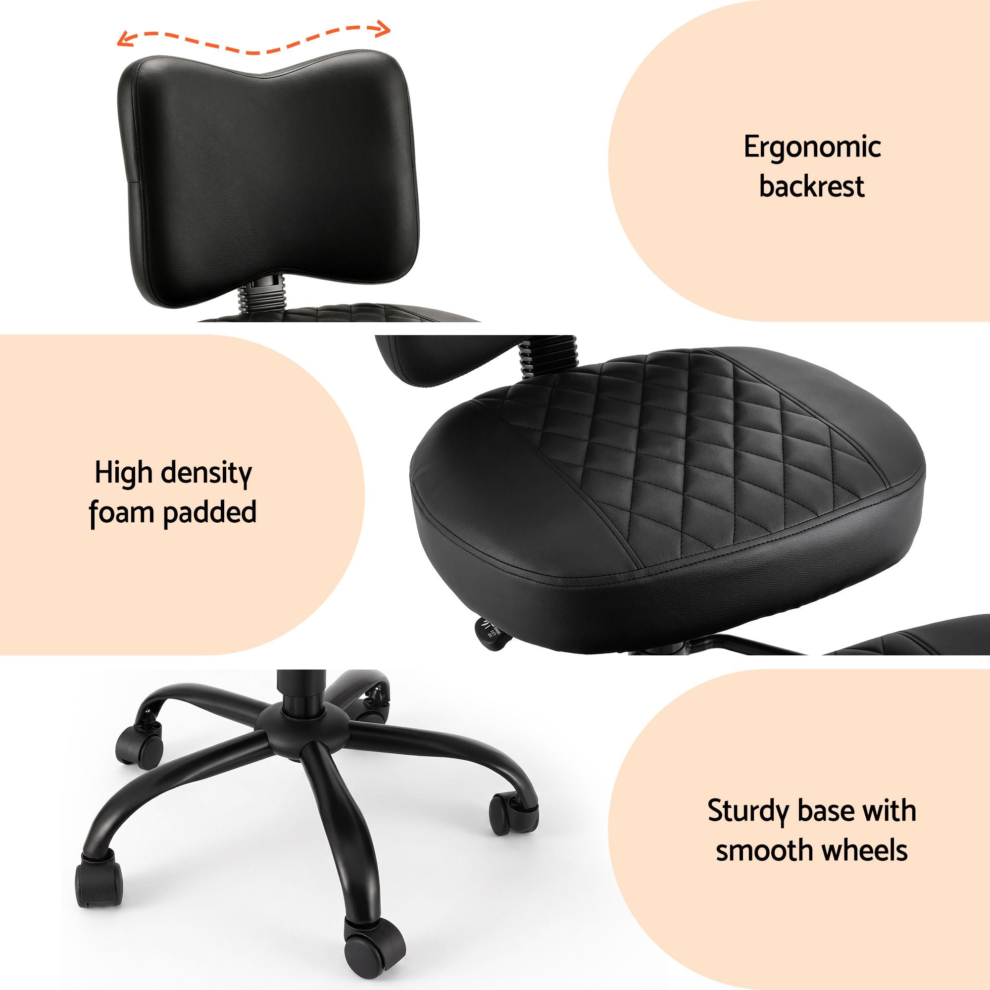 Cross Legged Kneeling Chair Adjustable Meditation Ergonomic Office Seat