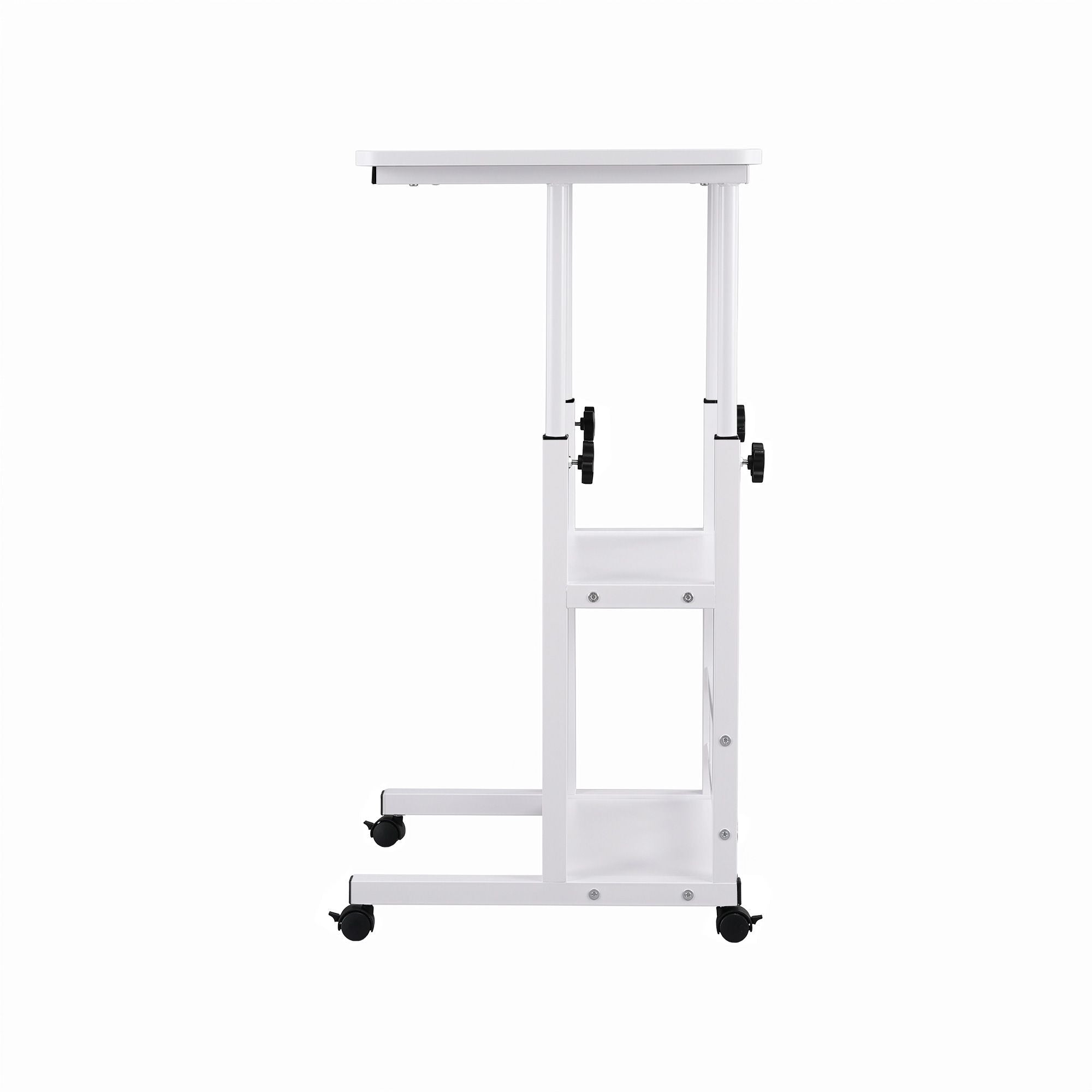Laptop Desk Height Adjustable Mobile Workstation Computer Desks 60CM White