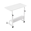 Laptop Desk Portable Sit Stand Desks Height Adjustable Workstation 80CM White