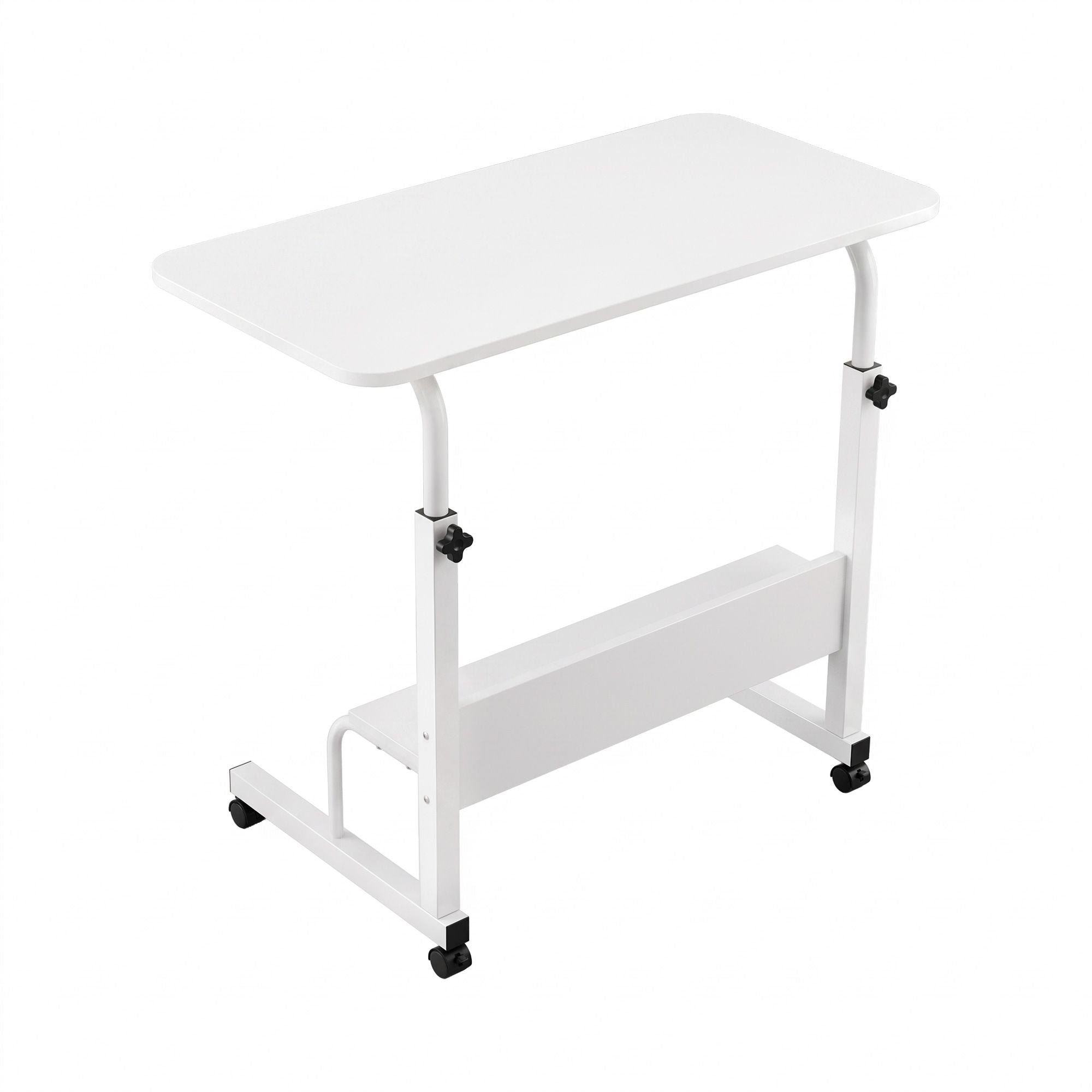 Laptop Desk Portable Sit Stand Desks Height Adjustable Workstation 80CM White