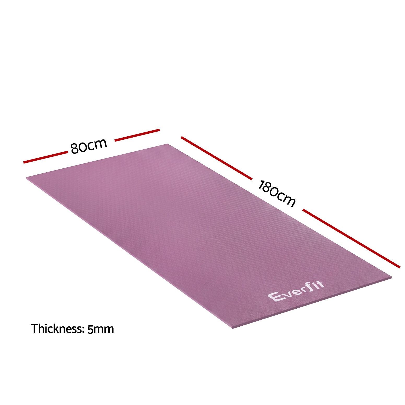 Exercise Equipment Mat 1.8M Treadmill Floor Rug Home Gym Fitness Purple