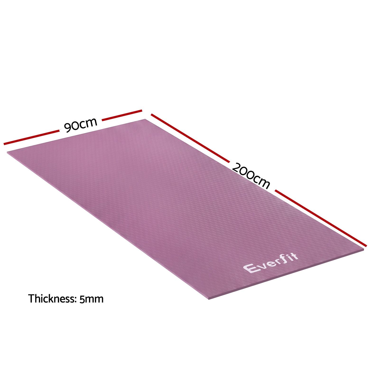 Exercise Equipment Mat 2M Treadmill Floor Rug Home Gym Fitness Purple