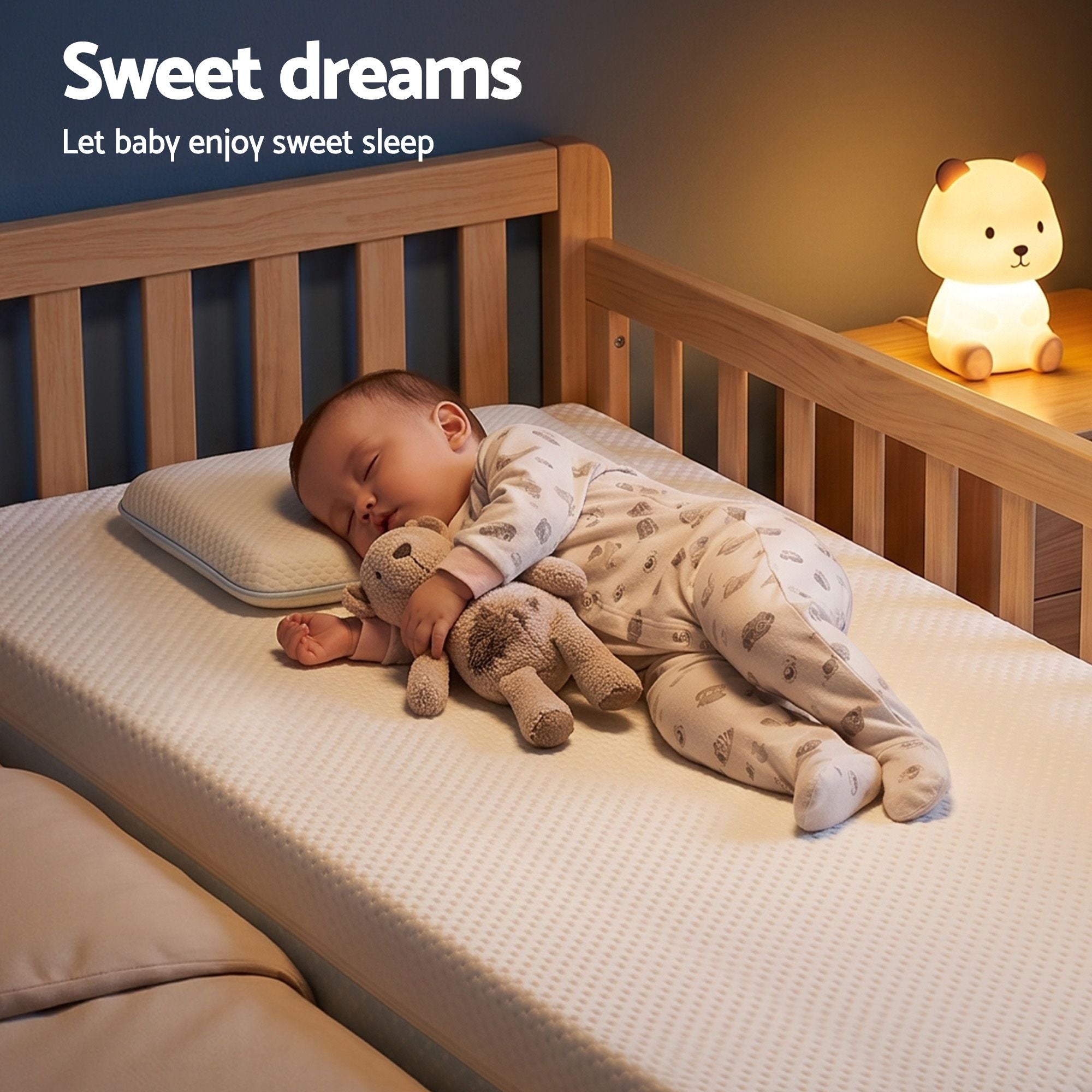 15cm Cot Mattress, 38D Gel Memory Foam Cover