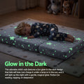 Giselle Bedding Tri-fold Foldable Cot Mattress 96.5x67x9cm with Glow-in-the-Dark Cover