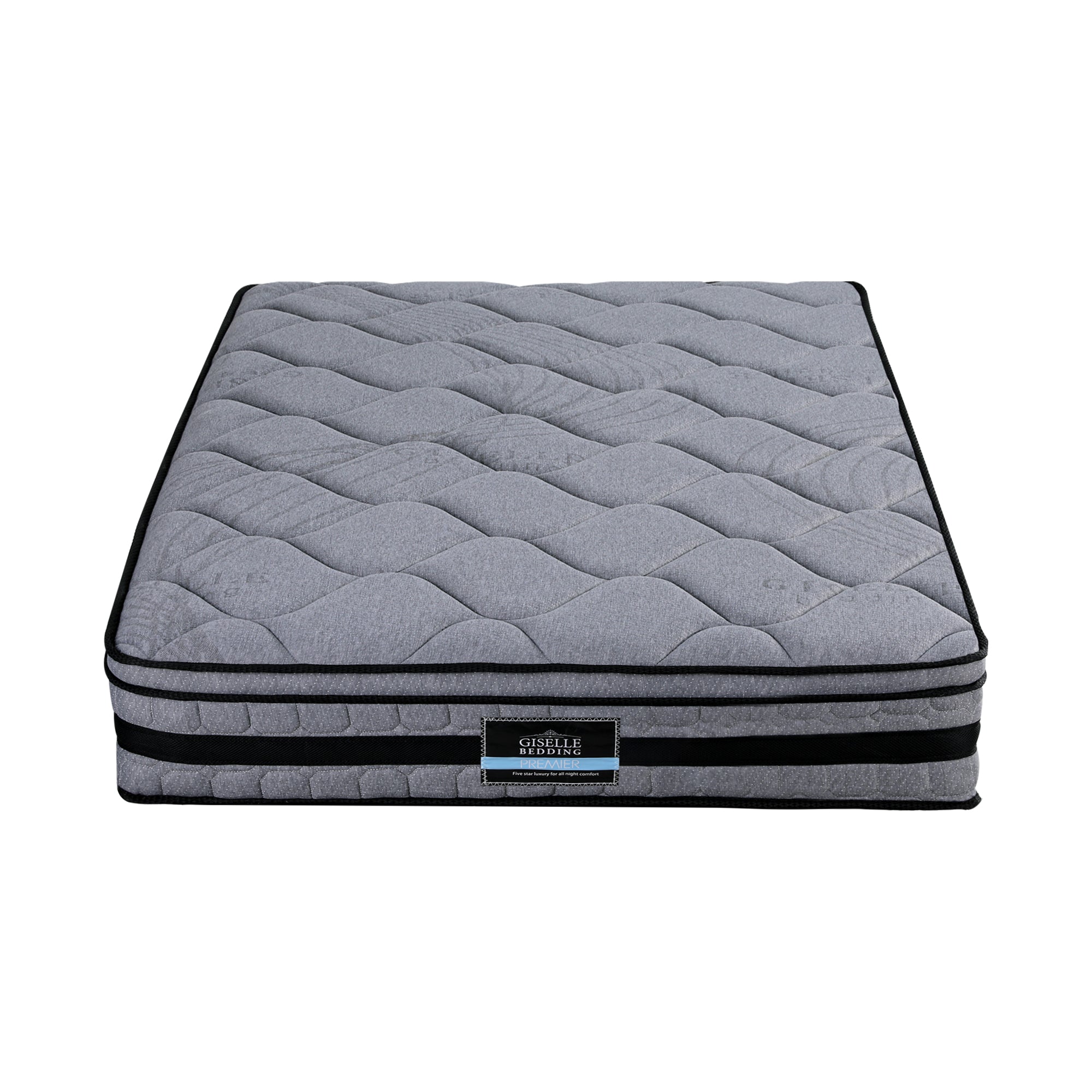 34cm Single Hybrid Pocket Spring Mattress - Grey