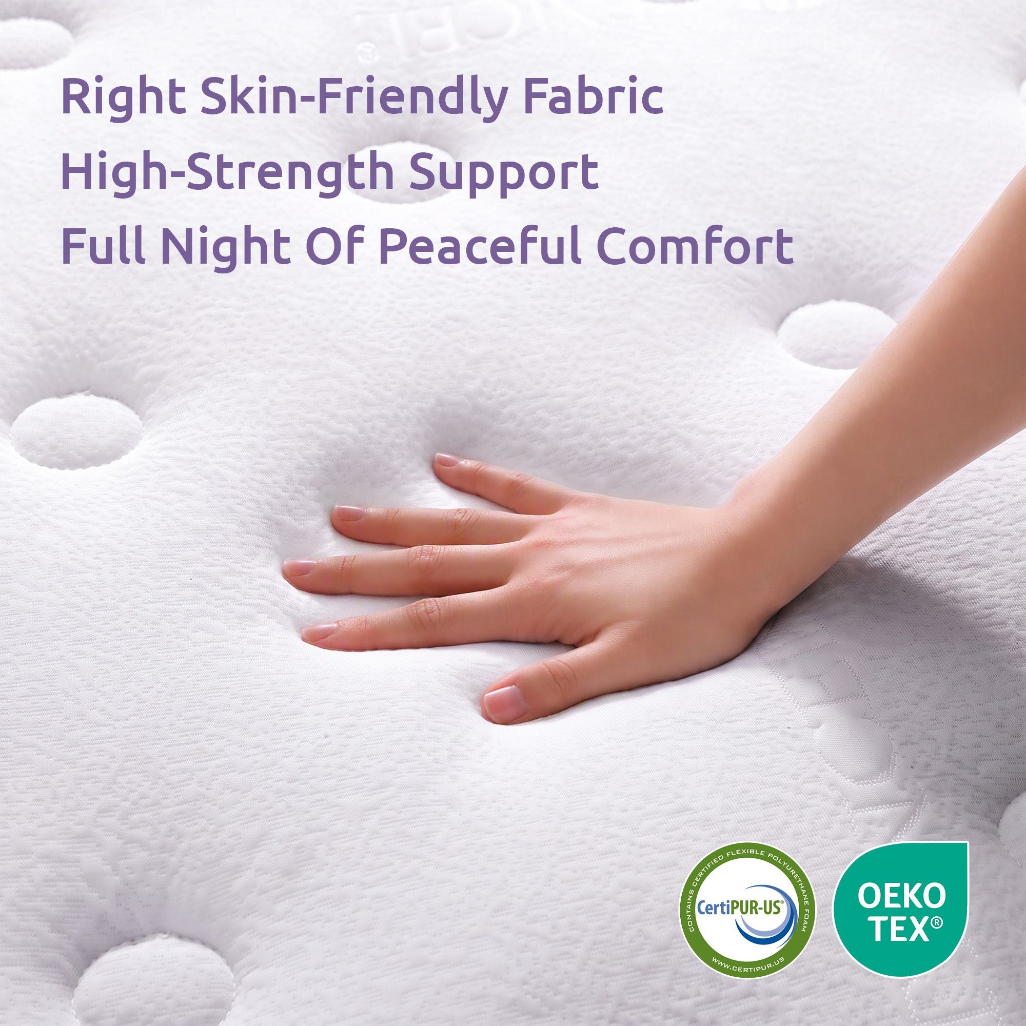 King Single 23cm Pocket Spring Mattress with Cooling Gel Foam, Medium-Firm Support - White
