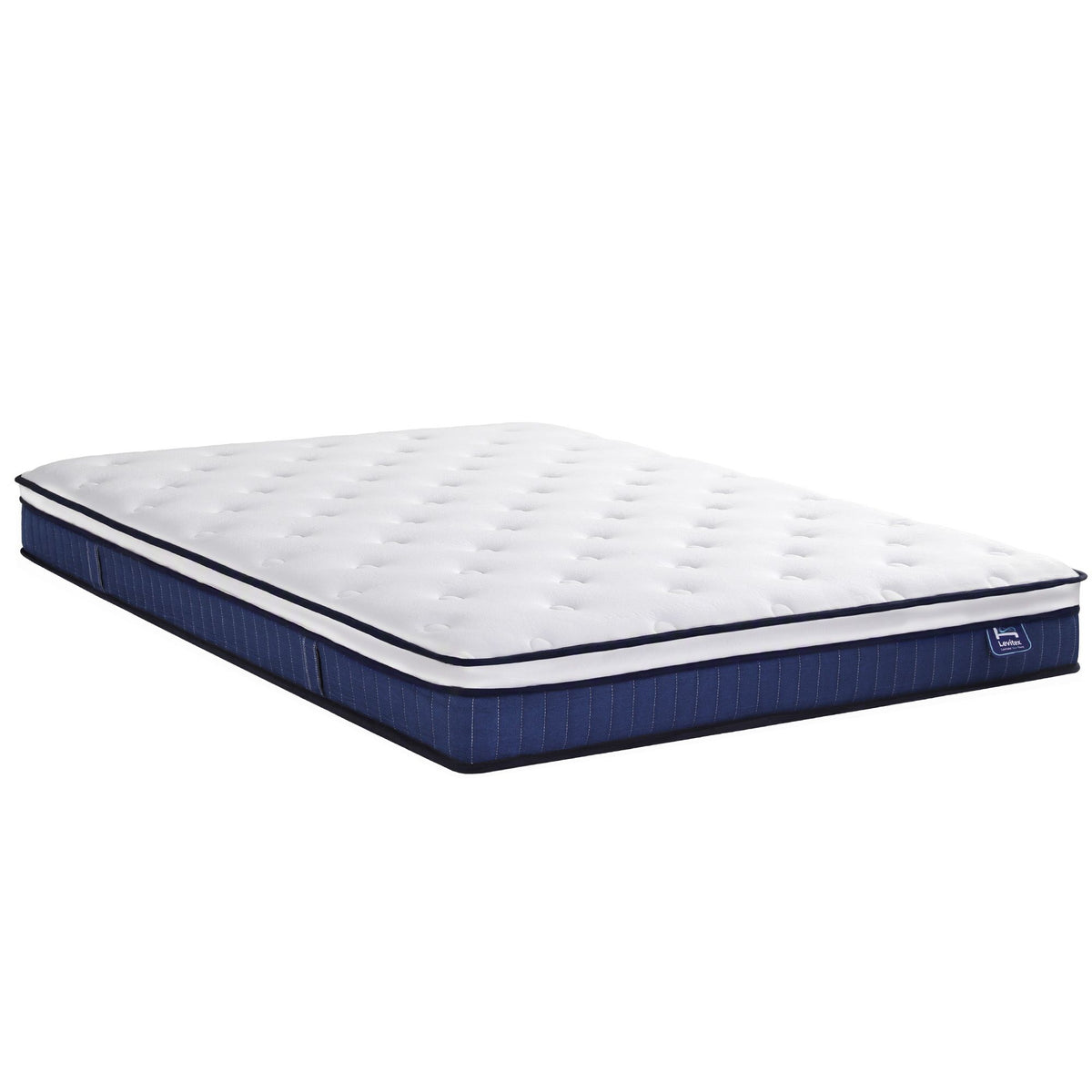 Queen 23cm Pocket Spring Mattress with Cooling Gel Foam, Medium-Firm Full-Body Support - White